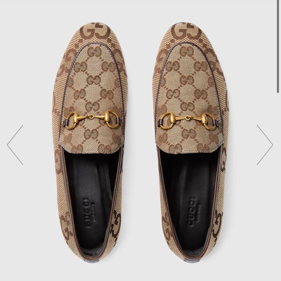 ✨SOLD✨ 100% AUTHENTIC GUCCI Women's Jordaan jumbo GG loafer - Picture 1 of 5